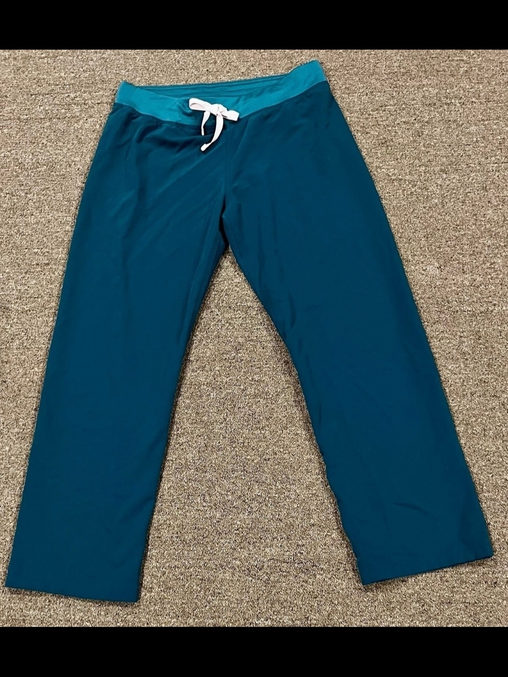 Figs Teal Scrub Pants Technical Collection petite